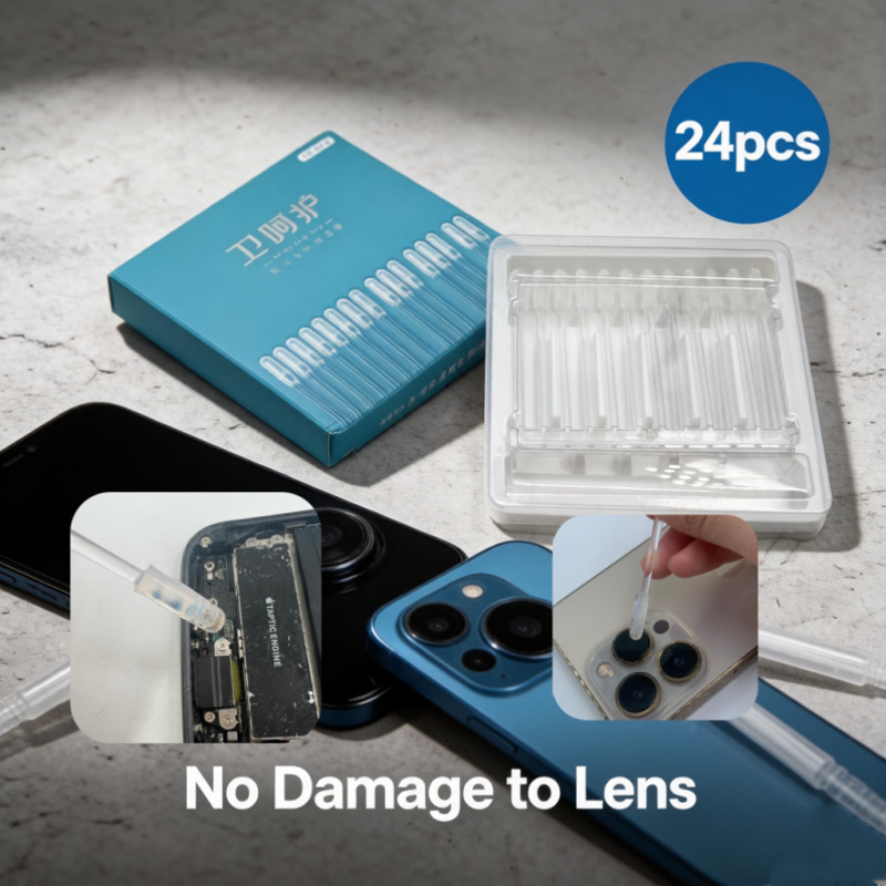 Drone Kit Build Yourself - 24-delige telefooncamera lensreinigingsgelset met reinigingswattenstaafjes voor
