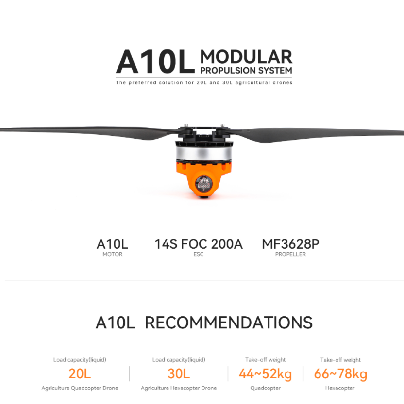 T-MOTOR A10L 12S 14S Krachtige - Drone Kit Hexacopter recensie en prijs